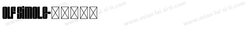 OLF Simole字体转换
